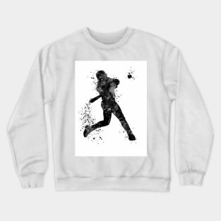 Baseball Boy Batter Black and White Crewneck Sweatshirt